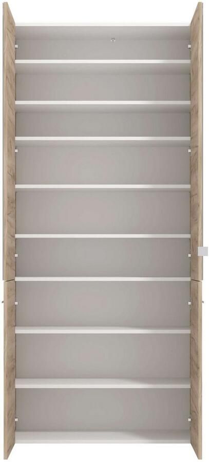 INOSIGN Schoenenkast Menorca schoenenkast opslagkast schoenenrek breedte 90 cm met vier deuren in moderne en elegante kleuren met twee spiegels - Foto 5