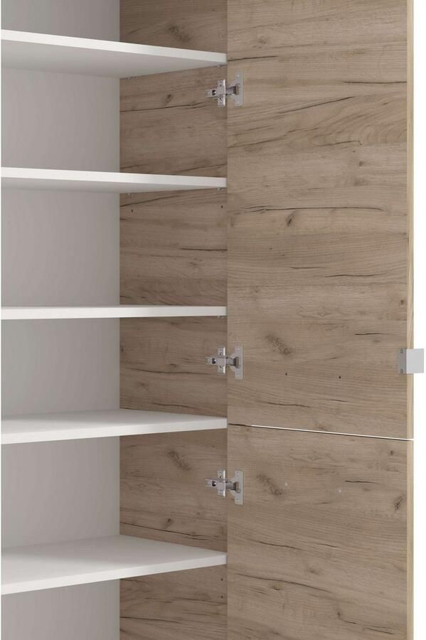 INOSIGN Schoenenkast Menorca schoenenkast opslagkast schoenenrek breedte 90 cm met vier deuren in moderne en elegante kleuren met twee spiegels - Foto 2