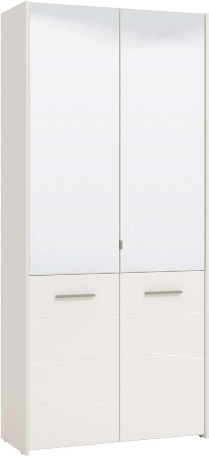 INOSIGN Schoenenkast Menorca schoenenkast opslagkast schoenenrek breedte 90 cm met vier deuren in moderne en elegante kleuren met twee spiegels - Foto 6