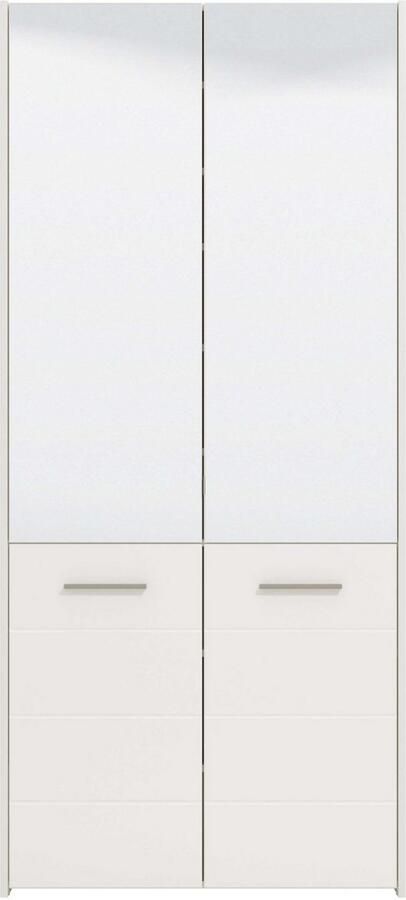 INOSIGN Schoenenkast Menorca schoenenkast opslagkast schoenenrek breedte 90 cm met vier deuren in moderne en elegante kleuren met twee spiegels - Foto 4