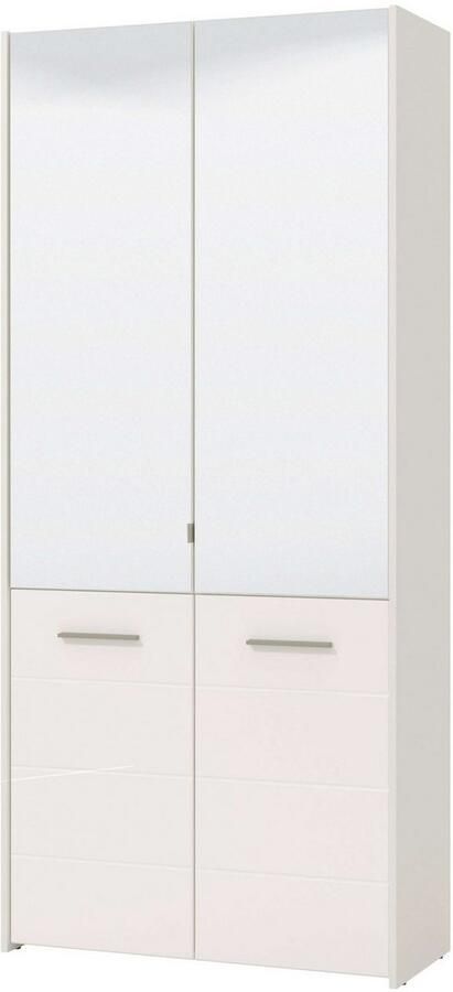 INOSIGN Schoenenkast Menorca schoenenkast opslagkast schoenenrek breedte 90 cm met vier deuren in moderne en elegante kleuren met twee spiegels - Foto 3