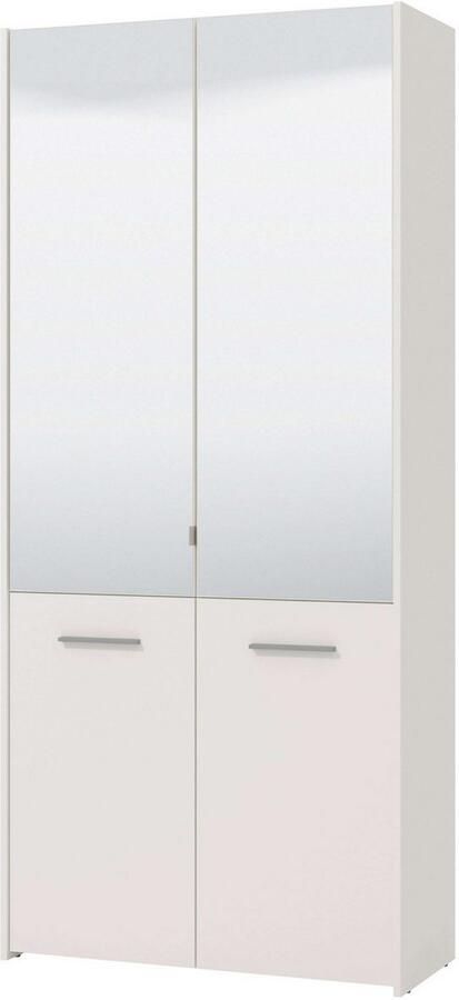 INOSIGN Schoenenkast Menorca schoenenkast opslagkast schoenenrek breedte 90 cm met vier deuren in moderne en elegante kleuren met twee spiegels - Foto 3