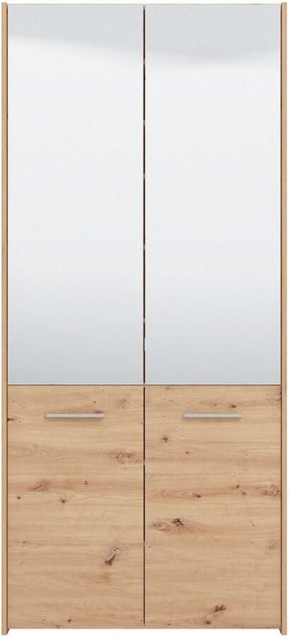 INOSIGN Schoenenkast Menorca schoenenkast opslagkast schoenenrek breedte 90 cm met vier deuren in moderne en elegante kleuren met twee spiegels - Foto 4