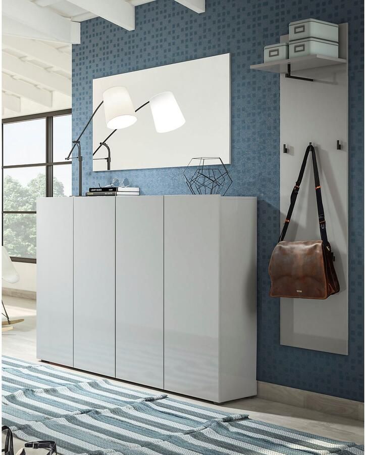 INOSIGN Schoenenkast Mister Breedte 160 cm 4 deuren hoogglanslak - Foto 3