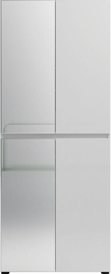 INOSIGN Schoenenkast Mister schoenenkast schoenenmeubelen schoenenopslag schoenenrek Breedte 80 cm hoogte 200 cm diepte 34 cm 4 deuren 12 vakken 2 spiegels - Foto 7