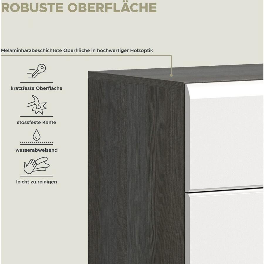 INOSIGN Schoenenkast Rumba Breedte 80 cm Hoogglans Front 2 deuren 4 legplanken - Foto 3