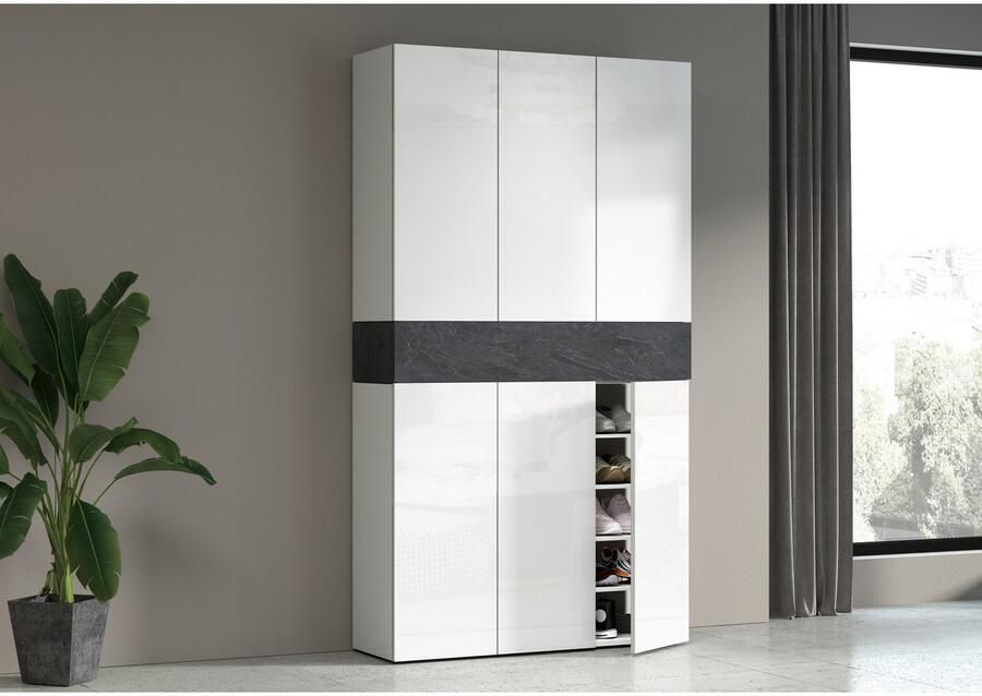 INOSIGN Schoenenkast Savona Hoogte 200cm 12 inlegplanken 21 vakken (1 stuk)