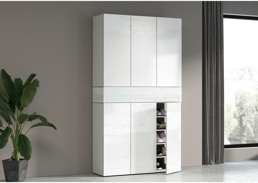 INOSIGN Schoenenkast Savona Hoogte 200cm 12 inlegplanken 21 vakken (1 stuk)