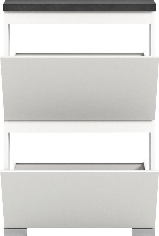 INOSIGN Schoenenkast Skoskap Diepte 18 cm 2 Deurtjes met schoenrol plaats voor 6 paar schoenen - Foto 4