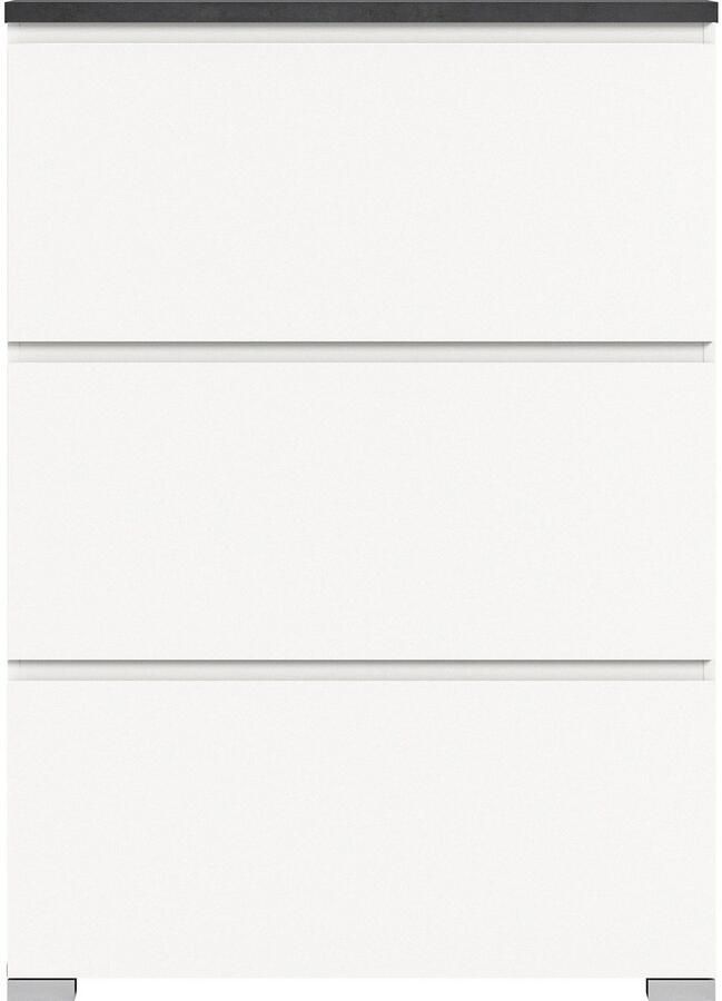 INOSIGN Schoenenkast Skoskap Diepte 18 cm 3 Deurtjes met schoenrol plaats voor 12 paar schoenen - Foto 2