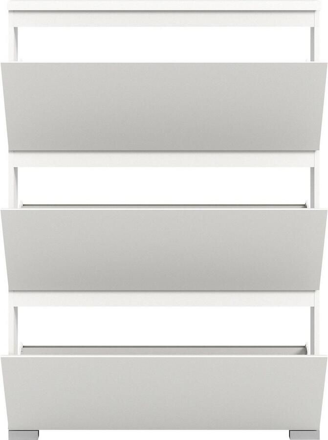 INOSIGN Schoenenkast Skoskap Diepte 18 cm 3 Deurtjes met schoenrol plaats voor 12 paar schoenen