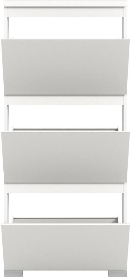 INOSIGN Schoenenkast Skoskap Diepte 18 cm 3 Deurtjes met schoenrol plaats voor 9 paar schoenen - Foto 5