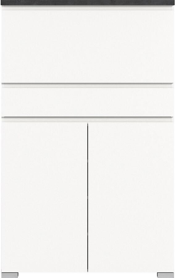 INOSIGN Schoenenkast Skoskap Diepte 27 cm 2 Deuren 1 Deurtje met schoenrol 1 Lade Plaats voor ca. 16 paar schoenen schoenenkipper schoenenkast schoenenrek - Foto 5