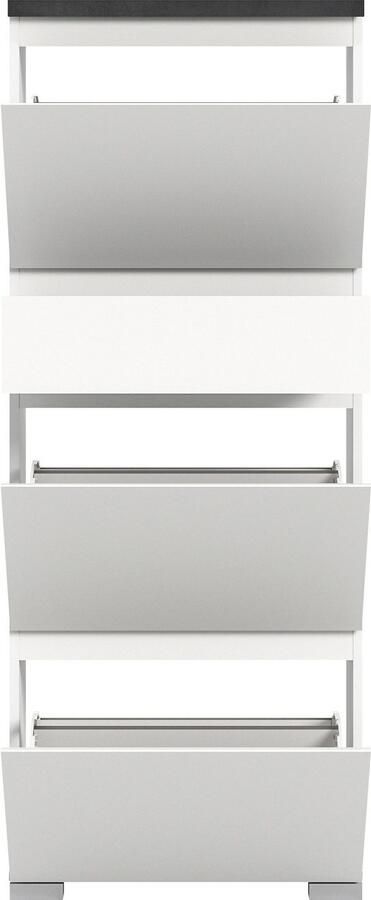 INOSIGN Schoenenkast Skoskap Diepte 27 cm 3 Deurtjes 1 Lade plaats voor 9 paar schoenen - Foto 6