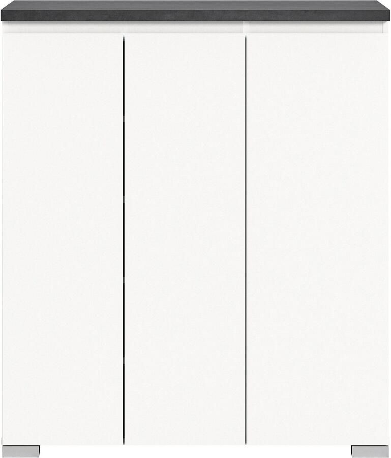 INOSIGN Schoenenkast Skoskap Diepte 40 cm 3 Deuren 10 Vakken 8 Planken Plaats voor ca. 17 paar schoenen commode schoenenkast schoenenrek - Foto 2