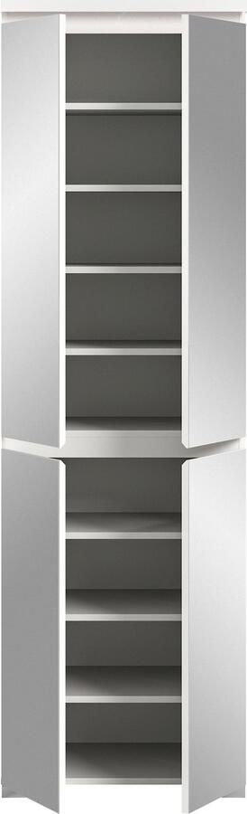 INOSIGN Schoenenkast Skoskap Diepte 40 cm 4 Deuren 9 Vakken 7 in hoogte verstelbare Planken - Foto 9