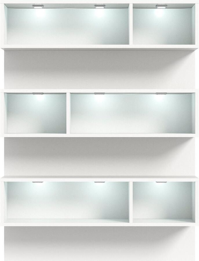 INOSIGN Schoenenkast Skoskap Opbouwplank passend voor schoenenkasten van de serie Skoskap 6 vakken veel opbergruimte rek voor het presenteren van favoriete stukken