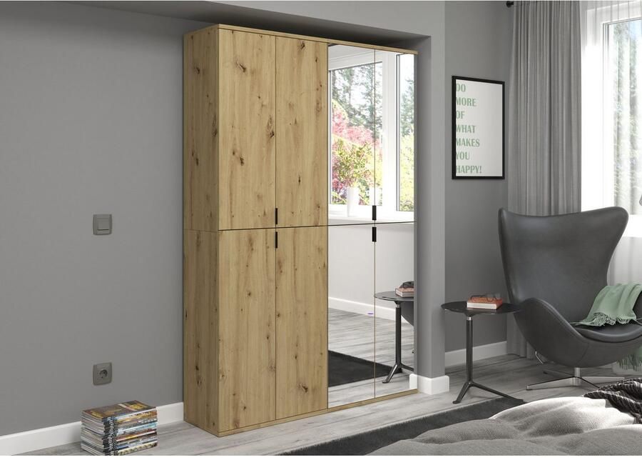 INOSIGN Schoenenkast Trondheim Hoogte 193 cm 4 Spiegelduren 9 Vakken 7 Planken