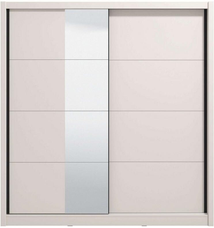 INOSIGN Schuifdeurkast Albi slaapkamerkast linnenkast in cashmere of wit Kledingkast met spiegel MET binneninrichting FSC -gecertificeerd