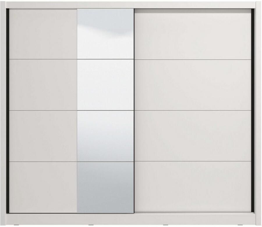 INOSIGN Schuifdeurkast Albi slaapkamerkast linnenkast in cashmere of wit Kledingkast met spiegel MET binneninrichting FSC -gecertificeerd - Foto 6