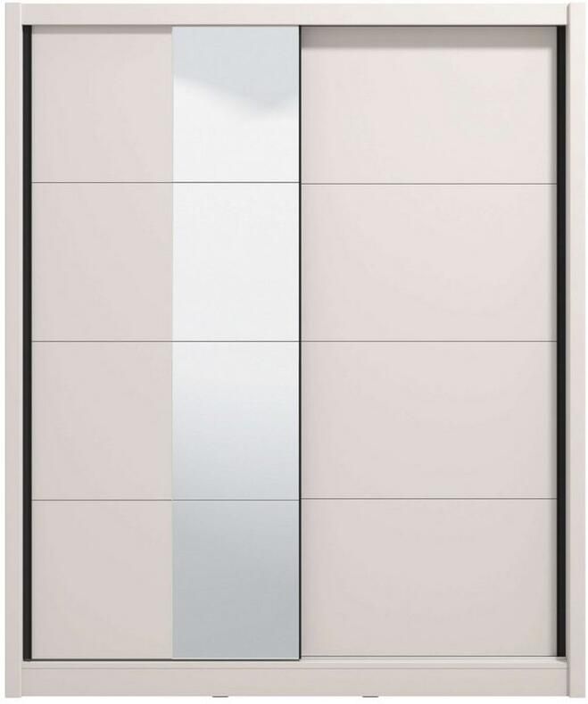 INOSIGN Schuifdeurkast Albi slaapkamerkast linnenkast in cashmere of wit Kledingkast met spiegel MET binneninrichting FSC -gecertificeerd - Foto 2