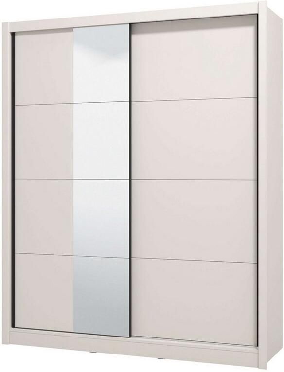 INOSIGN Schuifdeurkast Albi slaapkamerkast linnenkast in cashmere of wit Kledingkast met spiegel MET binneninrichting FSC -gecertificeerd - Foto 4
