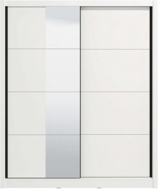 INOSIGN Schuifdeurkast Albi slaapkamerkast linnenkast in cashmere of wit Kledingkast met spiegel MET binneninrichting FSC -gecertificeerd - Foto 2