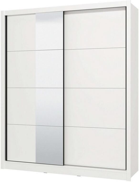INOSIGN Schuifdeurkast Albi slaapkamerkast linnenkast in cashmere of wit Kledingkast met spiegel MET binneninrichting FSC -gecertificeerd - Foto 4