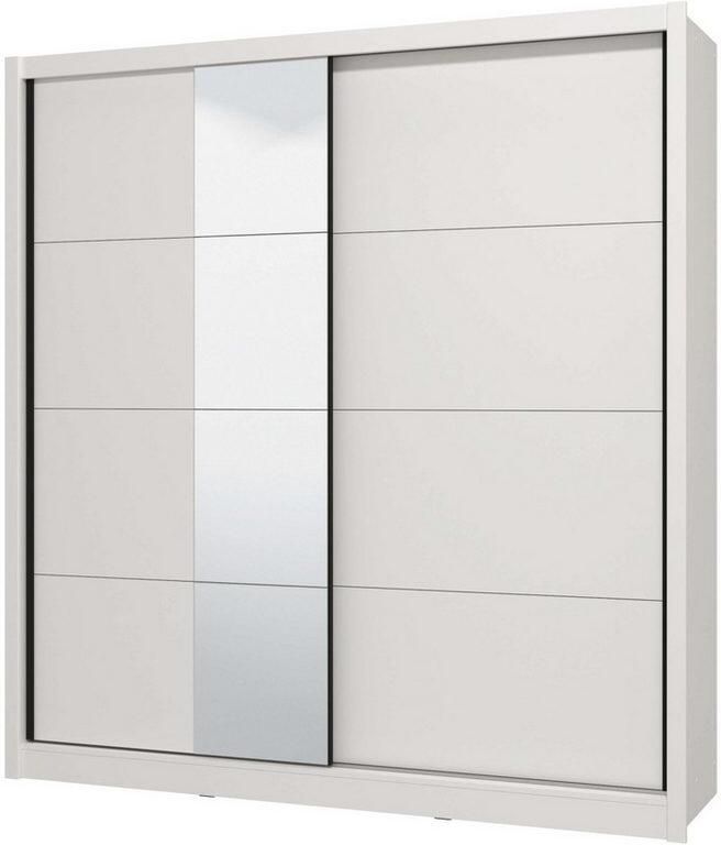 INOSIGN Schuifdeurkast Albi slaapkamerkast linnenkast in cashmere of wit Kledingkast met spiegel MET binneninrichting FSC -gecertificeerd - Foto 4