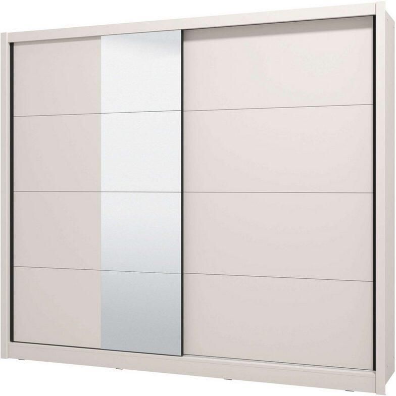 INOSIGN Schuifdeurkast Albi slaapkamerkast linnenkast in cashmere of wit Kledingkast met spiegel MET binneninrichting FSC -gecertificeerd - Foto 3