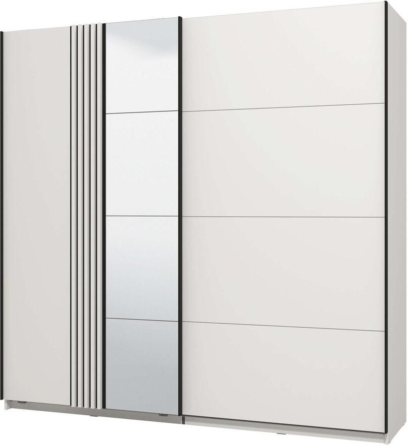 INOSIGN Schuifdeurkast Ascalon met spiegel en 3D-lamellen FSC-gecertificeerd gemaakt in Europa - Foto 5