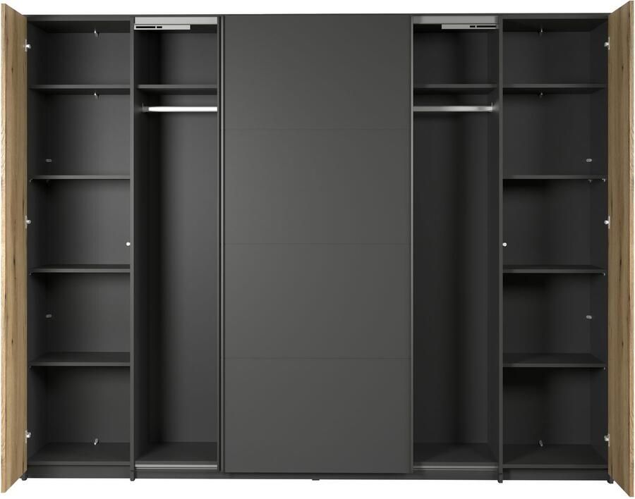 INOSIGN Schuifdeurkast Estepona Kledingkast in grijs eik optioneel met passe-partout inlegplanken - Foto 2