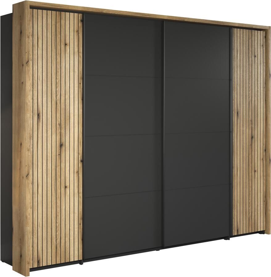 INOSIGN Schuifdeurkast Estepona Kledingkast in grijs eik optioneel met passe-partout inlegplanken - Foto 6