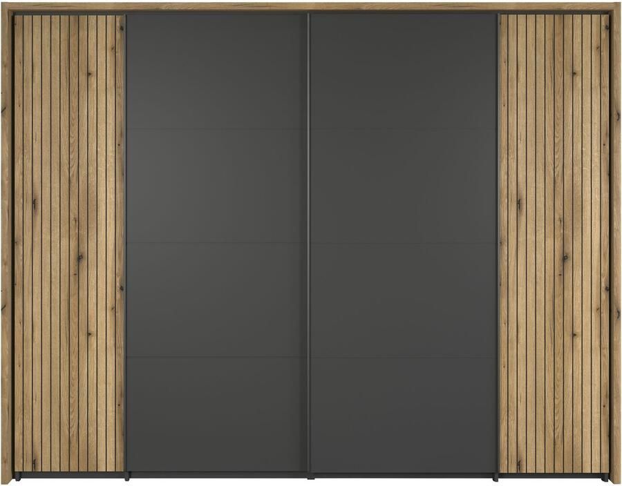 INOSIGN Schuifdeurkast Estepona Kledingkast in grijs eik optioneel met passe-partout inlegplanken - Foto 3