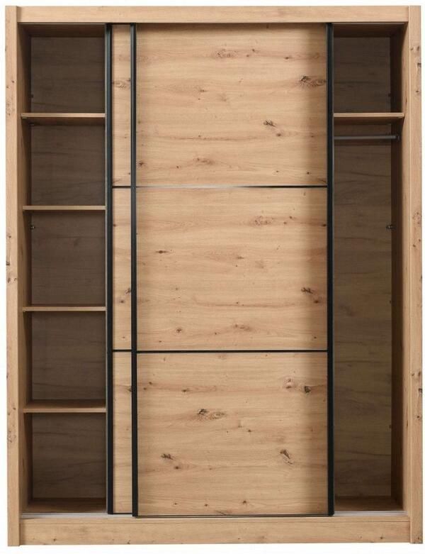 INOSIGN Schuifdeurkast Navara kledingkast linnenkast in 3 breedtes met complete binnenuitrusting fsc -gecertificeerd - Foto 6
