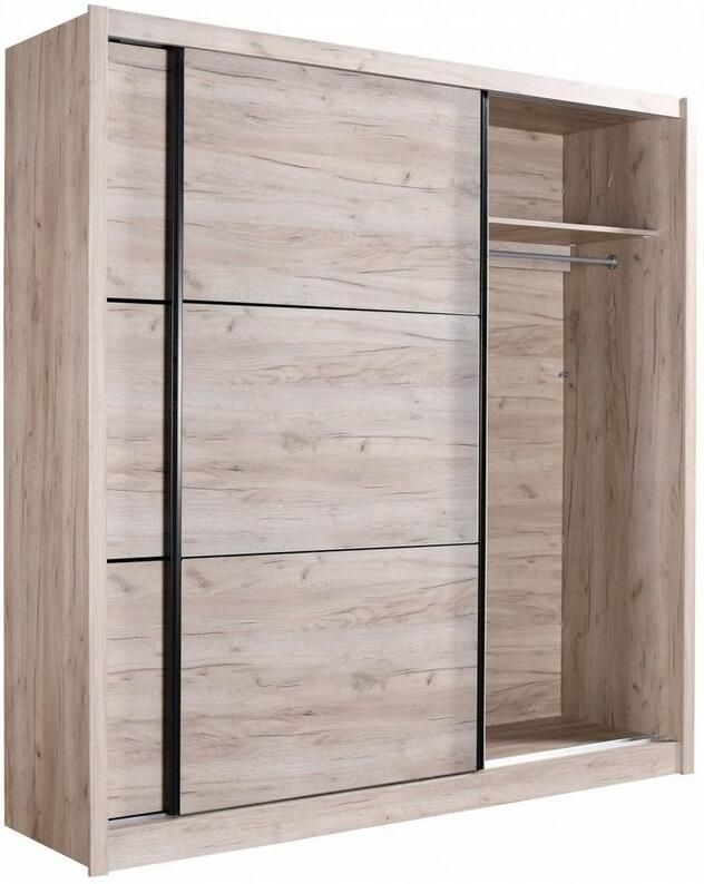 INOSIGN Schuifdeurkast Navara kledingkast linnenkast in 3 breedtes met complete binnenuitrusting fsc -gecertificeerd - Foto 7