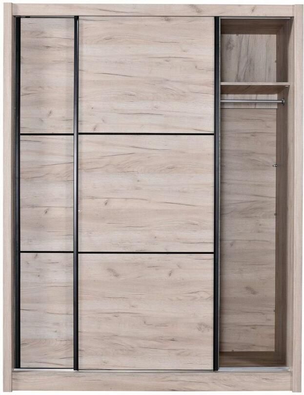 INOSIGN Schuifdeurkast Navara kledingkast linnenkast in 3 breedtes met complete binnenuitrusting fsc -gecertificeerd - Foto 5