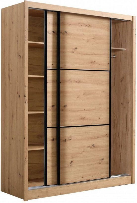 INOSIGN Schuifdeurkast Navara kledingkast linnenkast in 3 breedtes met complete binnenuitrusting fsc -gecertificeerd - Foto 9