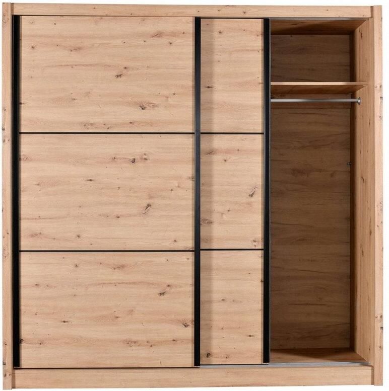 INOSIGN Schuifdeurkast Navara kledingkast linnenkast in 3 breedtes met complete binnenuitrusting fsc -gecertificeerd - Foto 4