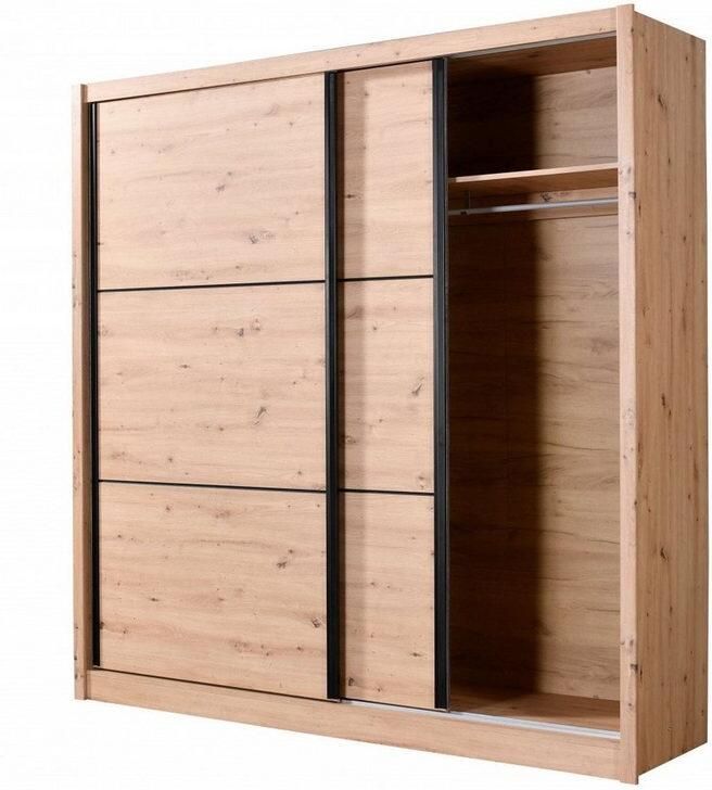 INOSIGN Schuifdeurkast Navara kledingkast linnenkast in 3 breedtes met complete binnenuitrusting fsc -gecertificeerd - Foto 10