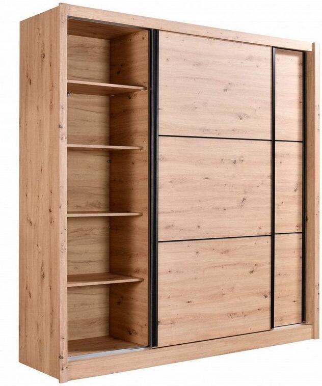 INOSIGN Schuifdeurkast Navara kledingkast linnenkast in 3 breedtes met complete binnenuitrusting fsc -gecertificeerd - Foto 9