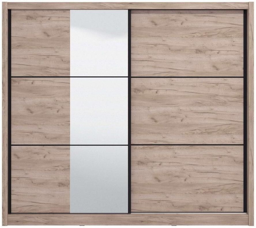 INOSIGN Schuifdeurkast Navara kledingkast met spiegel linnenkast garderobe Kledingkast met spiegel FSC -gecertificeerd 242 5x215 5x61cm - Foto 4