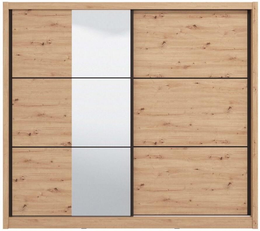 INOSIGN Schuifdeurkast Navara kledingkast met spiegel linnenkast garderobe Kledingkast met spiegel FSC -gecertificeerd 242 5x215 5x61cm - Foto 4