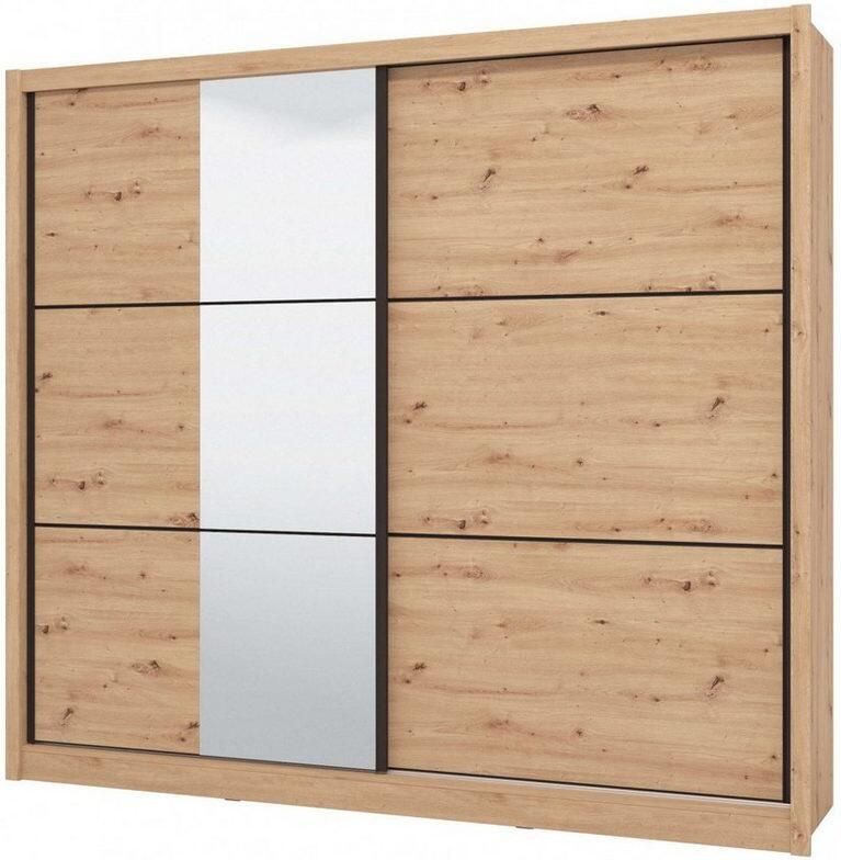 INOSIGN Schuifdeurkast Navara kledingkast met spiegel linnenkast garderobe Kledingkast met spiegel FSC -gecertificeerd 242 5x215 5x61cm - Foto 6