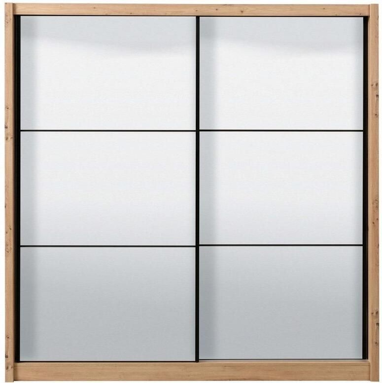 INOSIGN Schuifdeurkast Navara kledingkast met spiegel linnenkast met volledige spiegelfront fsc -gecertificeerd 213 5x215 5x61cm - Foto 6