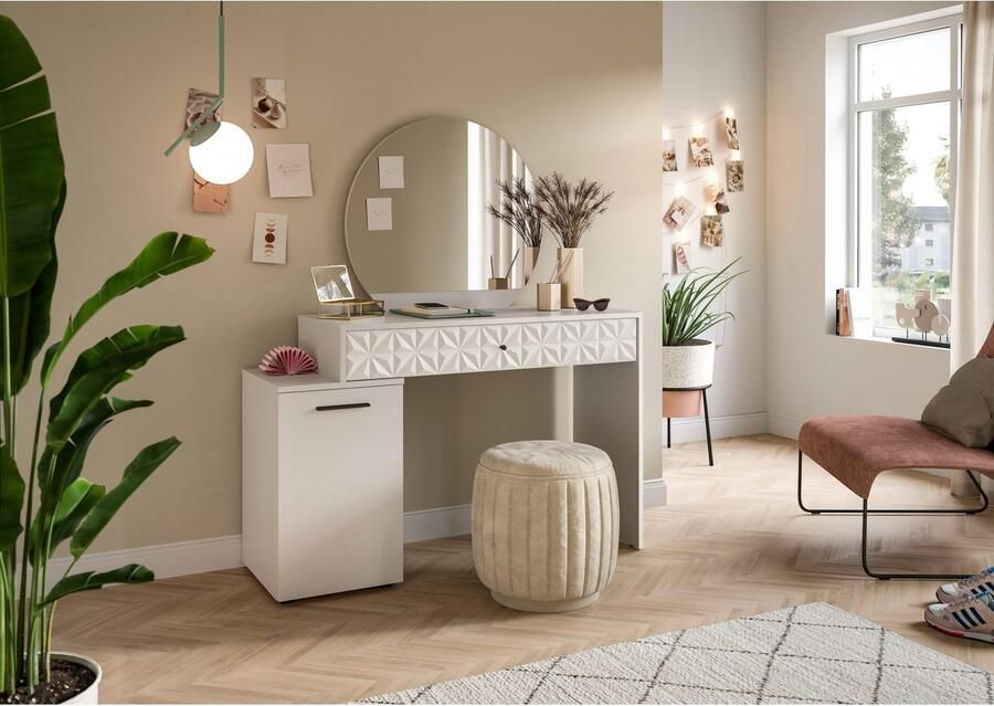 INOSIGN Sidetable Föhnkast kaptafel make-uptafel inclusief spiegel - Foto 9