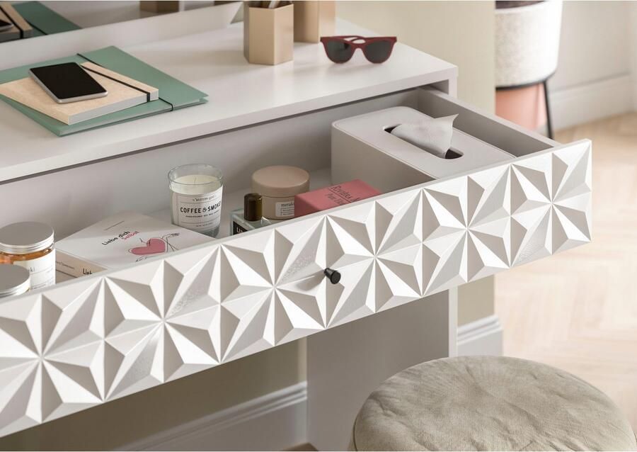 INOSIGN Sidetable Föhnkast kaptafel make-uptafel inclusief spiegel - Foto 10