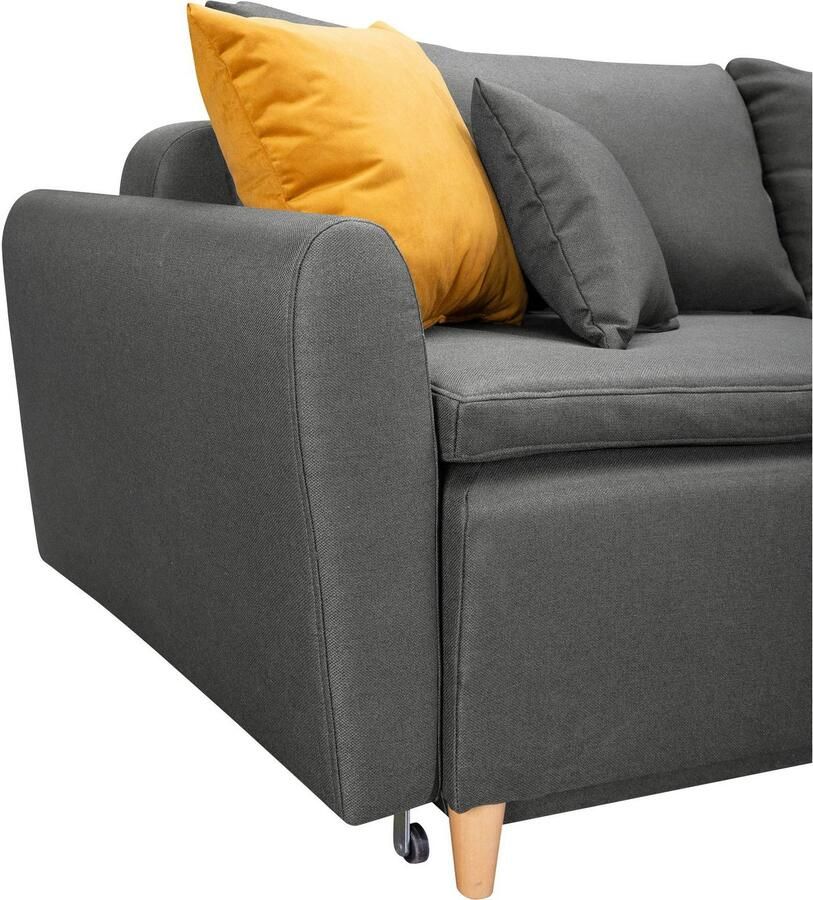 INOSIGN Slaapbank Anika met boxspringopbouw slaapfunctie & bedkist bank met bedfunctie