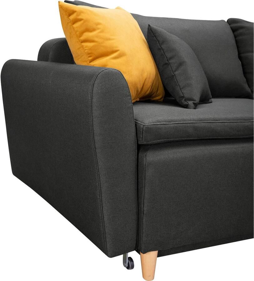 INOSIGN Slaapbank Anika met boxspringopbouw slaapfunctie & bedkist bank met bedfunctie