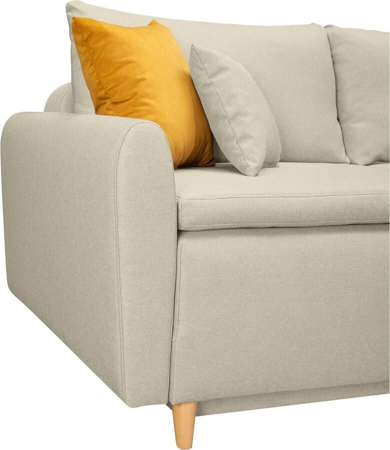 INOSIGN Slaapbank Anika met boxspringopbouw slaapfunctie & bedkist bank met bedfunctie